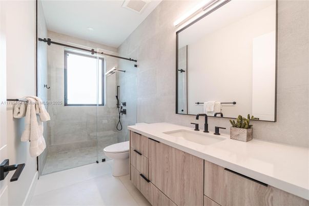 Bathroom, Glass Shower, Interior