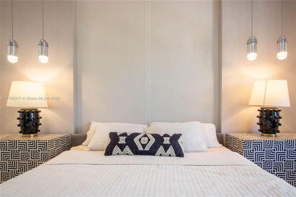 Bedroom, Interior, Pendant Lights