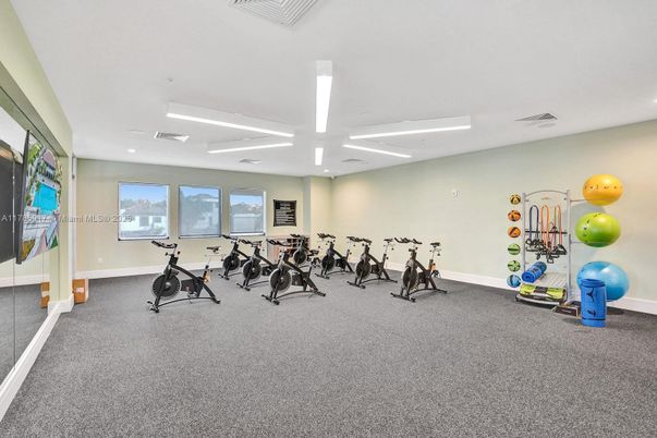 Fitness Equipment, Gym, Interior, Recessed Lighting
