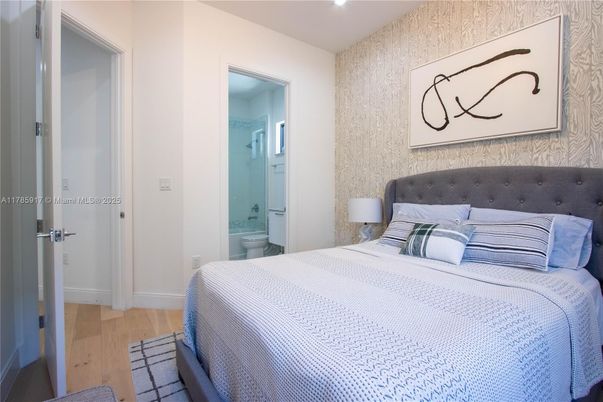 Bathroom, Bedroom, Interior, Recessed Lighting, Wood Texture Flooring