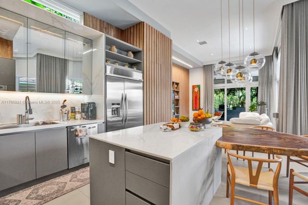 Interior, Kitchen, Pendant Lights, Recessed Lighting, Stainless Steel Appliances