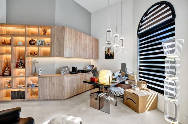 Home Office, Interior, Pendant Lights