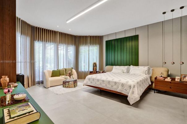 Bedroom, Interior, Pendant Lights, Recessed Lighting