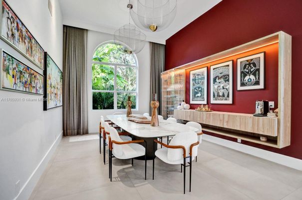Dining room, Interior, Pendant Lights