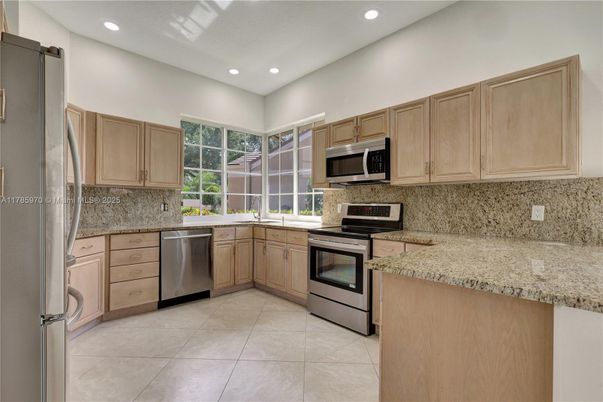 Interior, Kitchen, Recessed Lighting, Stainless Steel Appliances