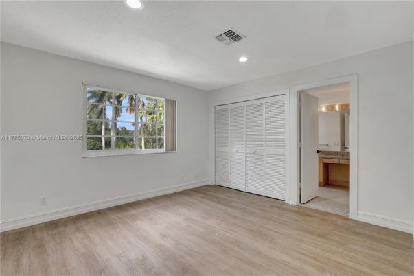 Bathroom, Empty room, Interior, Recessed Lighting, Wood Texture Flooring
