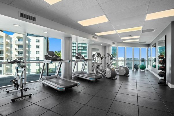 Fitness Equipment, Gym, Interior, Recessed Lighting