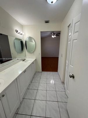Bathroom, Dual Sink Vanities, Interior, Wood Texture Flooring