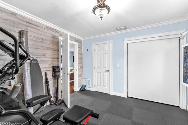 Fitness Equipment, Interior, Wooden Walls
