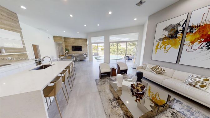Interior, Living room, Recessed Lighting