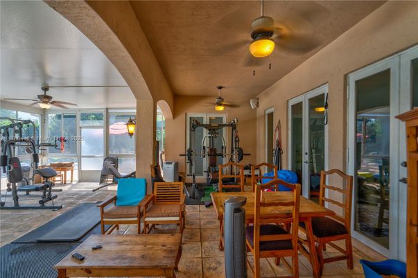Dining room, Fitness Equipment, Interior