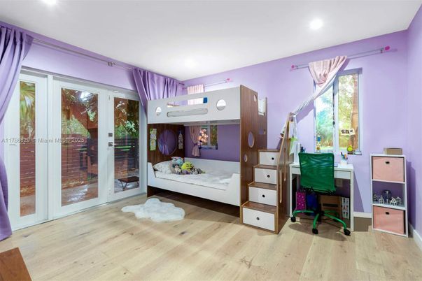 Bedroom, Home Office, Interior, Recessed Lighting, Wood Texture Flooring