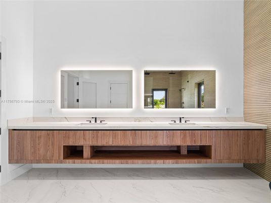 Bathroom, Dual Sink Vanities, Interior, Marble