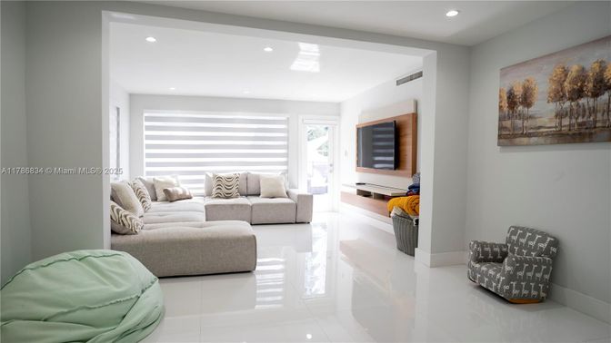 Interior, Living room, Recessed Lighting