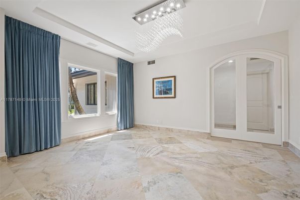 Chandelier, Empty room, Interior