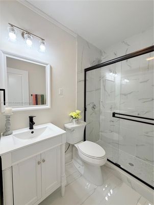 Bathroom, Glass Shower, Interior, Marble, Marble Walls