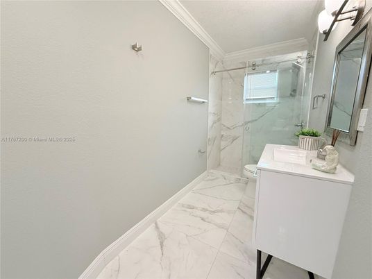 Bathroom, Glass Shower, Interior, Marble, Marble Walls