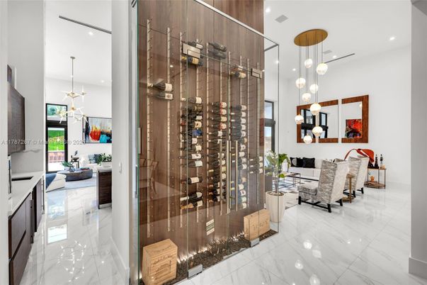 Interior, Marble, Pendant Lights, Recessed Lighting, Wine Storage