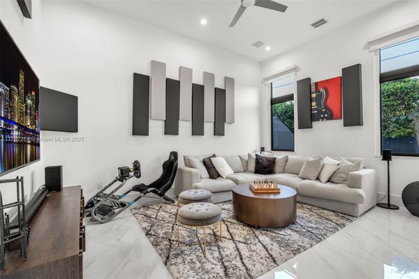 Interior, Living room, Marble, Recessed Lighting