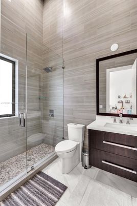 Bathroom, Glass Shower, Interior, Marble