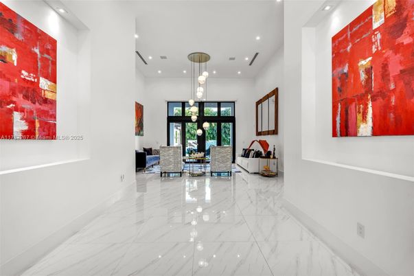 Interior, Living room, Marble, Pendant Lights, Recessed Lighting