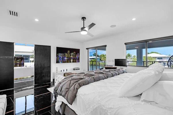 Bedroom, Interior, Recessed Lighting