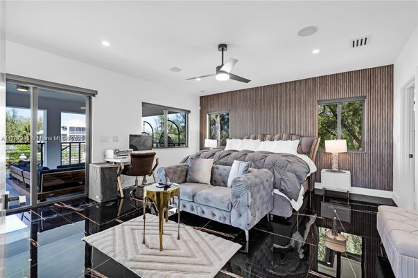 Bedroom, Interior, Recessed Lighting