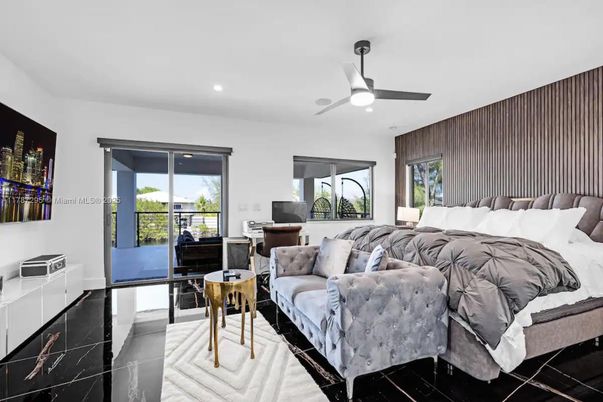 Bedroom, Interior, Recessed Lighting