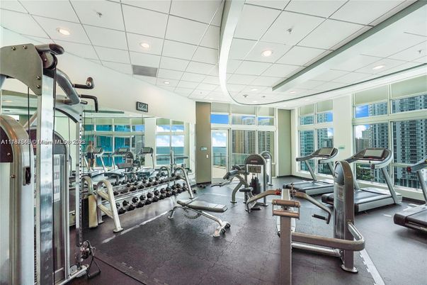 Fitness Equipment, Gym, Interior, Recessed Lighting