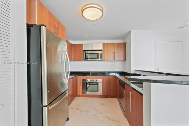 Interior, Kitchen, Marble, Stainless Steel Appliances