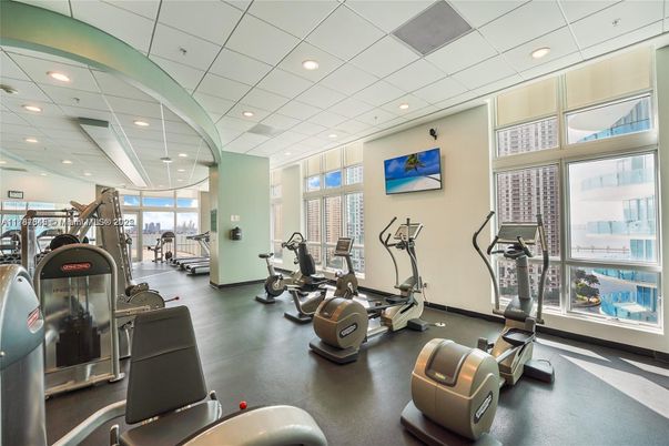 Fitness Equipment, Gym, Interior, Recessed Lighting