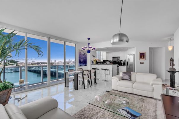 Dining room, Interior, Kitchen, Living room, Pendant Lights, Stainless Steel Appliances, Water