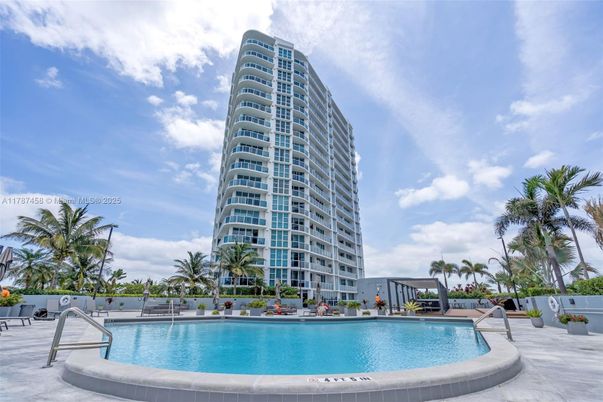 Exterior, Facade, Pool, Condo Building
