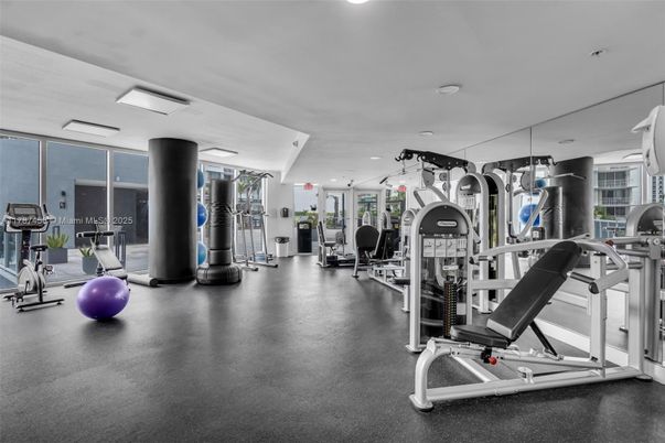 Fitness Equipment, Gym, Interior, Recessed Lighting