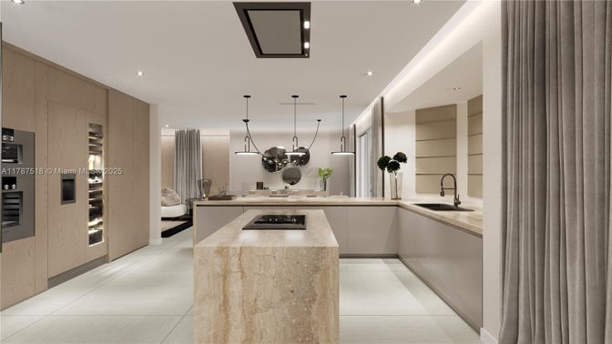Interior, Kitchen, Pendant Lights, Recessed Lighting