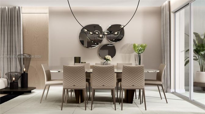 Dining room, Interior, Pendant Lights