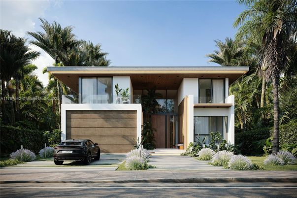 Attached, Exterior, Facade, Modern