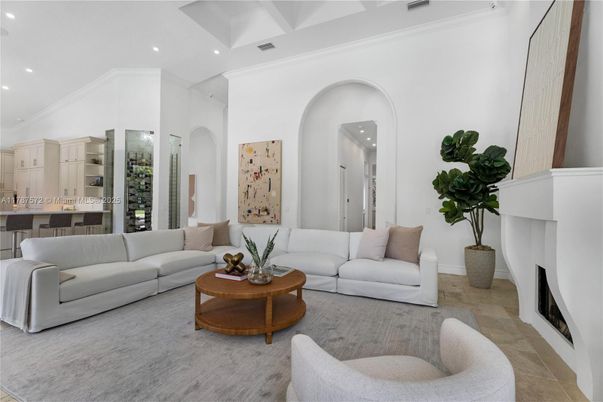 Fireplace, Interior, Living room, Recessed Lighting