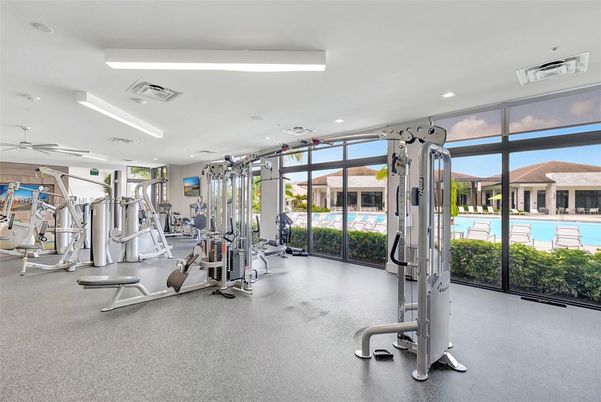 Fitness Equipment, Gym, Interior, Recessed Lighting