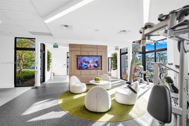 Fitness Equipment, Gym, Interior, Recessed Lighting