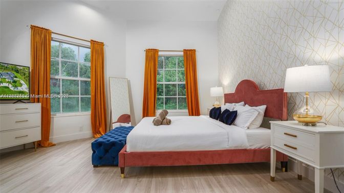 Bedroom, Interior, Wood Texture Flooring