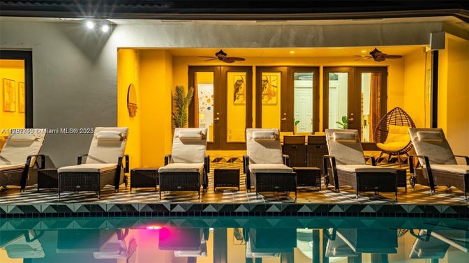 Fireplace, Interior, Pool, Recessed Lighting