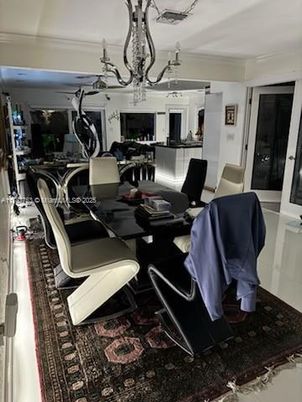 Chandelier, Dining room, Interior