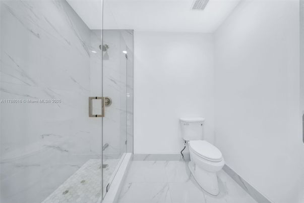 Bathroom, Glass Shower, Interior, Marble, Marble Walls
