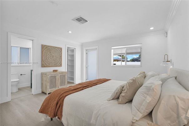 Bathroom, Bedroom, Interior, Recessed Lighting, Wood Texture Flooring