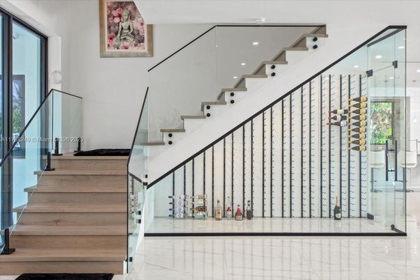 Interior, Marble, Recessed Lighting, Wine Storage