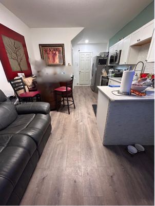 Dining room, Interior, Kitchen, Living room, Recessed Lighting, Wood Texture Flooring