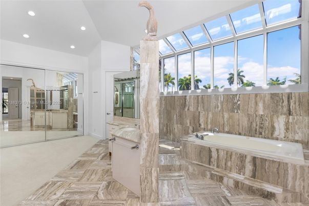Bathroom, Glass Ceilings, Glass Shower, Interior, Recessed Lighting