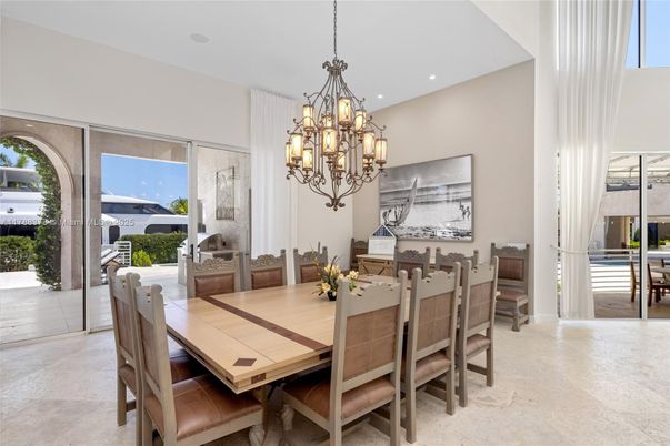 Chandelier, Dining room, Interior, Recessed Lighting