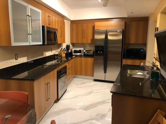 Interior, Kitchen, Marble, Stainless Steel Appliances